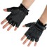 Sports PU Leather L XL Motorcycle Half Finger Gloves Black - 7