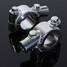 Handlebar Holder Mount Brackets Mirror Adaptor Chrome Motorcycle - 4