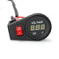 Gauge Motorcycle Voltage Bike 12-24V LED Digital Display Voltmeter ON OFF Switch - 2