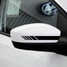 Stripe Mercedes Benz Decal Emblem 2Pcs Sticker Vinyl Car Rear View Mirror - 1