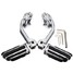 Adjustable 1.25inch Harley Davidson 32mm Short Mount Long Chrome Angled Foot Pegs Pedals - 1