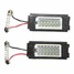 Pair White BMW MINI Cooper 18SMD LED License Plate Light Lamp R57 - 4