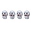 Style Skull Accessories Cup Car Wheel Tire Valve 4pcs Decoration - 2