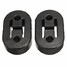 Repair Bracket Heavy Duty Universal Exhaust Rubber Mount 2Pcs Replacement Hanger - 1