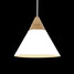 Mordern White Droplight Wooden Finish Aluminum - 4