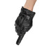 PU Leather Motorcycle Full Finger Winter Mittens Touch Screen Gloves - 9