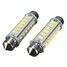 Bulb 2Pcs Festoon 44mm Light License Plate White LED Interior Dome 24SMD - 5