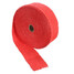 15M Red Exhaust Header Zip Tape Manifold Wrap Pipe Tie Heat Insulating - 6