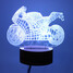 Lights Bedroom Powered 0.5W Lamp Visual DC5V Table USB 3D Night Remote Control Motorcycle LED - 5