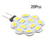 G4 Led Bi-pin Light Smd 100 Warm White 20 Pcs Cool White 3w - 1
