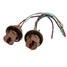 Wire Brake Light Harness A pair LED Bulb Socket Plugs - 1