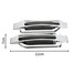 Intake Silver CAR Honeycomb Flow Grille Air Vent Duct Decoration 2Pcs ABS Sticker Side - 6