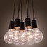 Home Modern Dining Room Ball Glass Head Loft Pendant Light - 1