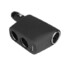 Rotate 90 Degree 3 Way Car Cigarette Lighter Socket with USB - 2