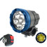 Black Blue Waterproof 3000LM Headlamp Gold 30W Universal Red Motorcycle LED Headlight 12-24V - 9