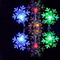 110/220v 3w String Fairy Lamp Shaped 2-led Snowflake 6m - 1