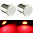 Parking Light COB Red 1157 BAY15D 12V Car Brake 12 SMD 2 X Bulbs - 1