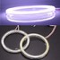Pair White COB 100mm Angel Eye Ring Outside 12V 10W Headlight Aperture - 3
