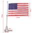 Mount For Harley USA American Luggage Rack Universal Motorcycle Flag Pole - 7