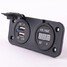 Socket Dual USB Charger Adapter Motorcycle Auto Voltmeter - 7