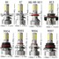 IP65 4500LM 9005 9006 Bulbs H4 H7 H8 H9 H11 COB LED Headlight Pair - 3