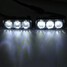 Driving Running Amber Turn Signal Pair DRL LED Car White Light Lamp Daytime - 3