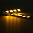 Turn Signal Light Car LED 12V White DRL Fog Light Driving Shape COB Yellow - 6