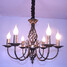 Lamp American Retro Restaurant Candle Wrought Iron - 1