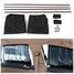 Adjustable Car Window Sunshade Mesh Tracks Curtains Fabric Side Window - 1