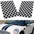 Mini Cooper Stickers 2Pcs Pattern Checkered Side Mirror Vinyl - 1