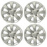 Caps Trims Universal Car Sliver Tyre Wheels ABS Set of 14 Inch Covers HUB - 2