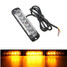 Flashing Car Strobe Light Emergency Lamp Lighting Warning Amber White 18W LED - 9