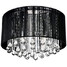 Luxury Chandelier Ceiling Black Crystal Drop - 3