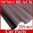Black VLT 76cm Car Home Office Auto Window Tint Film Roll - 2