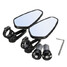 Motorcycle Rear View Mirror Bar Accessoriess Pair 8 Inch Side Universal Aluminum - 2