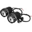 2Pcs 12V Hi Lo White Headlight Driving Fog Spot LED Angel Eye U3 30W Motorcycle - 3