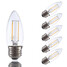 Cob 120v Led Filament Bulbs Dimmable 6 Pcs Warm White - 1