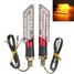 2Pcs Signal Motorcycle Indicator Blinker LED Turn Blade Lamp Light Amber - 1