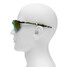 Anti UV Eyewear Polarized Oval Windproof Semi Sport Sunglasses Goggles Unisex Rimless - 9