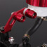Universal Motorcycle 2 X Brake Clutch Lever Master Cylinder Red CNC - 4
