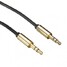 Car AUX Cord Phone Cable Gold Headphone Stereo Audio 3.5mm Male to Male 1M - 5