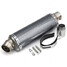 Stainless Steel Universal 38-51mm Motorcycle Exhaust Muffler Pipe - 1