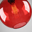 Glass Pendant Light Red Modern Design Bubble - 3