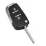 Uncut Blade Fold Remote BTN Fob 207 307 407 Peugeot Car Key Case - 1