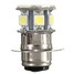 LED Headlight Lamp 12SMD 6V DC P15D White Motorcycle - 8
