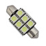 1.5w 5050smd 12v Light Car 36mm 2pcs Festoon Cool White Light Led - 2