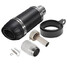 Carbonfiber Exhaust Muffler Pipe Style Short Universal Motorcycle 38-51mm Silencer Long - 2