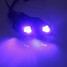 Light Amber 12 LED Lamp Motorcycle Turn Signal Indicators Blue - 3