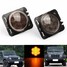 Parking Smoked Front Fender LED Side Marker Light Amber Car Jeep Wrangler JK - 1