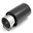 Tip Universal Tailpipe Interface 64mm Exhaust Muffler Silencer Carbon Fiber - 1